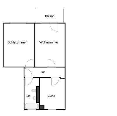 NEU  gemütliche 2-Raum Wohnung im wunderschönen Niepars Friedenstraße 14 NEU