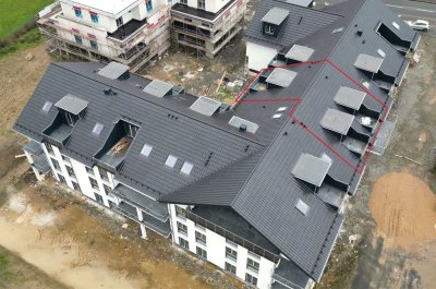 Exklusive Neubauwohnung im Zentrum von Seelscheid, Altersgerecht, barrierefrei, Loggia mit Ausblick