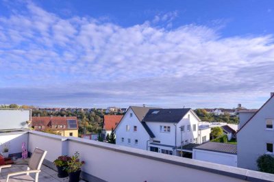 Wunderschöne 3,5-Zimmer-Penthouse-Wohnung mit großer Dachterrasse und hochwertiger EBK