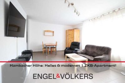 Möbliert auf der Hambacher Höhe: Helles & modernes 1 ZKB-Apartment ab sofort!