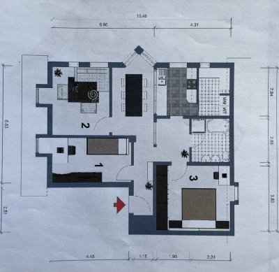 3,5 Zimmerwohnung mitten im Zentrum von Biberach