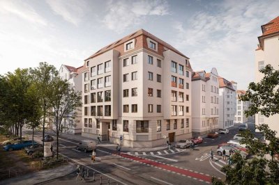 Bestlage trifft modernen Wohnkomfort -  Neubauwohnung in der Südvorstadt, Erstbezug & KfW 40