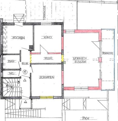 Energetisch saniert und neu angebaute 3 Zimmer Wohnung mit 2 Terrassen in Ispringen