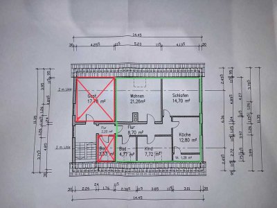 Attraktive 3-Zimmer-Dachgeschoßwohnung in Sinzing