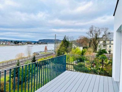 Erstbezug Rheinblick Penthouse-Wohnung gehobene Innenausstattung mit Dachterrasse in Linz