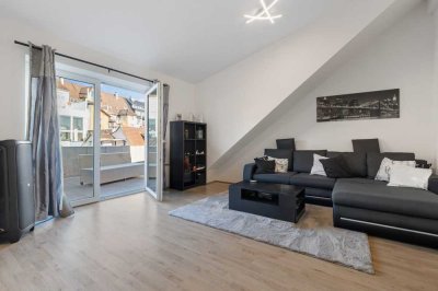 Moderne 2-Zimmer-Wohnung mit großem Balkon, Terrasse und Stellplatz