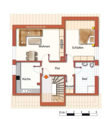 HOLZWICKEDE: ATTRAKTIVE DG-WOHNUNG - FÜR MAX. 2 PERS. - RUHIG+GRÜN