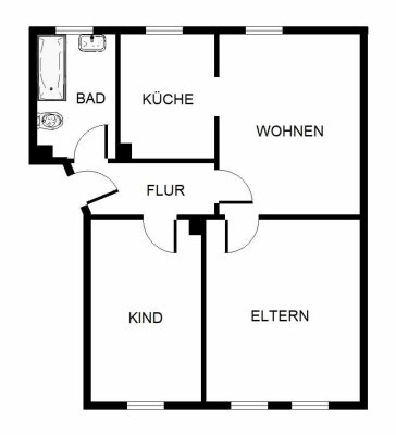 3-Zimmer-Wohnung in Gelsenkirchen Scholven