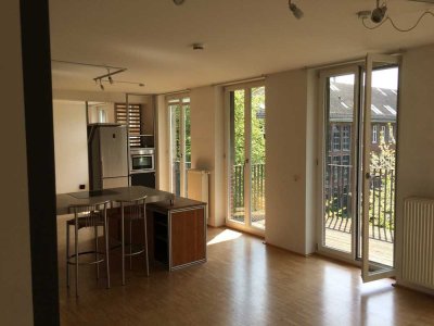 Hochwertige geräumige 2-Zimmer-Loft-Wohnung mit Balkon in stilvollem Gebäude Nähe Zoo/Eilenriede