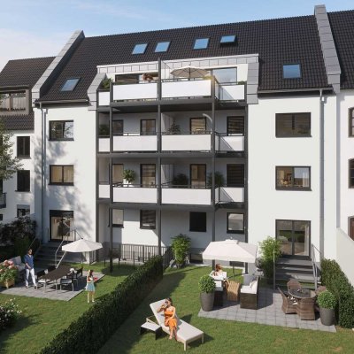 Wunderschöne sanierte EG-Wohnung mit eigenem Garten und Balkon mit Rheinblick