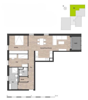 Erdgeschoss - Wohnung 02