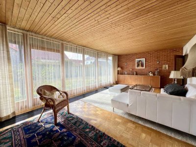 HELLER ARCHITEKTEN BUNGALOW - RUHIGE HINTERLANDBEBAUUNG - TEILUNTERKELLERT -