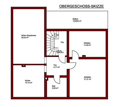 3 Zimmer-Wohnung mit Balkon im 2 Familienhaus