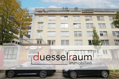 Großzügige und leerstehende 2-Zimmerwohnung mit Balkon und großer Terrassse im 1.OG in Oberbilk!