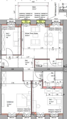 Kernsanierte 4-Zimmer Energieeffiziente Wohnung KFW 70 Standard