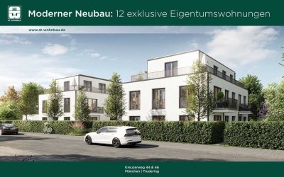 Neubau 3 - Zi. - Wohnung im 1. OG mit Balkon in München-Trudering