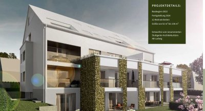 NEUBAUWOHNUNG: Stilvolle 4,5-Raum-Maisonette mit luxuriöser Innenausstattung mit Balkon in Magstadt