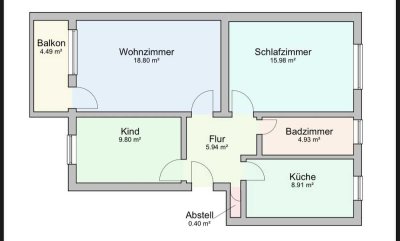 3-Zimmer-Wohnung zu vermieten in Bremennord-ST. Magnus