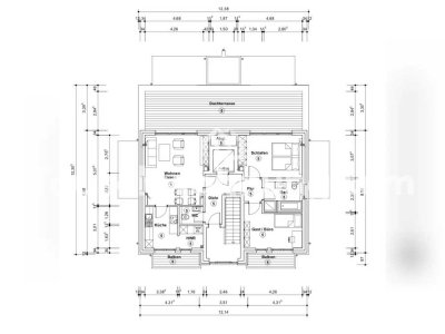 Tauschwohnung: Helles Penthouse mit Dachterrasse gegen Haus mit Garten