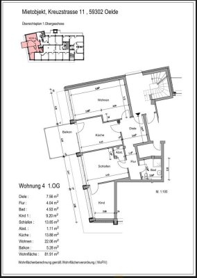 Vollständig renovierte 2,5-Raum-Wohnung mit Balkon in Oelde