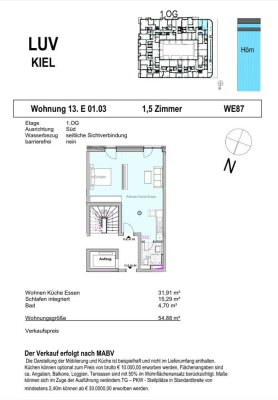 1,5 Zimmer Neubauwohnung an der Promenade