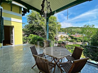 Etage in einem ehemaligen Jagdschloss- Große Terrasse und Gartenbenützung