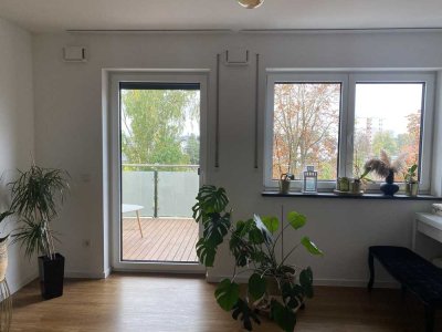 Stilvolles 1-Zimmer-Apartment mit gehobener Innenausstattung mit Balkon und Einbauküche in Altdorf