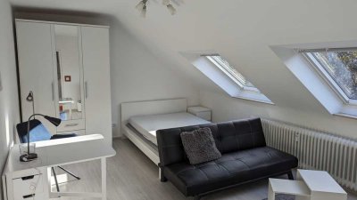 Helle, möblierte 1-Zimmer-DG-Wohnung in Wiesbaden