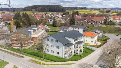 Modernes Wohnen in ländlicher Lage - 2-Zimmer-Neubauwohnung in Waltershofen