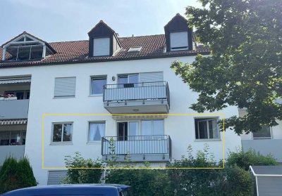 3-Zimmer-Wohnung mit West-Balkon + TG Stellplatz  in Augsburg/Inningen -- sofort frei