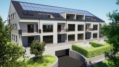 Projektierter Neubau  4 Zi Wo im OG mit Balkon