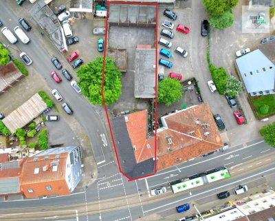 Potenzial in Bochum Hamme: Mehrfamilienhaus 6 Parteien, Einfamilienhaus, 7 Garagen und einer Halle