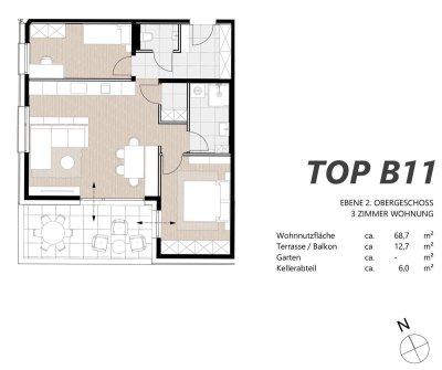 DAS DREIKANT "Haus B" Top 11 neu