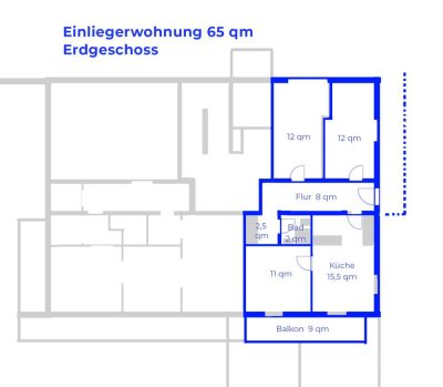 Ruhige 3-Raum-EG-Wohnung in Bad Kohlgrub