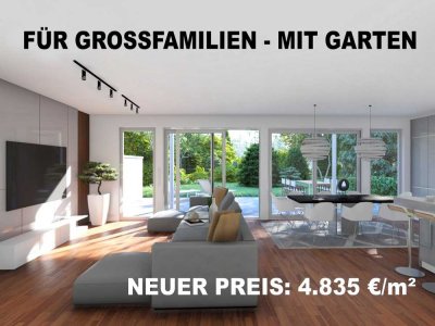 FÜR GROSSFAMILIEN - MIT GARTEN!