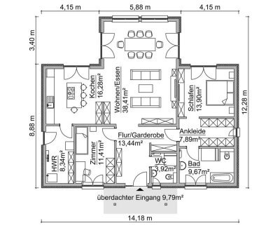 Bungalow für Jung und Ältere - Ideale Lage mit pflegbarem Garten