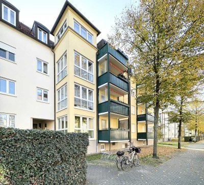 Ansprechende Hochparterre-Wohnung mit Balkon nahe der Elbe