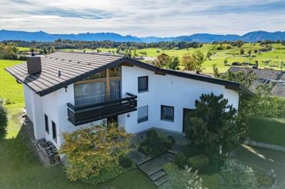 Eglfing: Architekten-Einfamilienhaus am Ortsrand mit Weit- und Bergblick