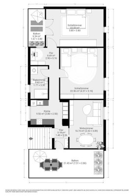 4-Zimmer-Wohnung im OG mit 2 Balkonen, Keller, Garten & Garagenoption – Homburg Jägersburg