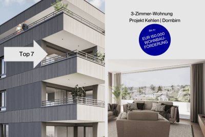 Süd-westseitige 3-Zimmer-Wohnung mit großem Wohn-Essbereich im 2.OG