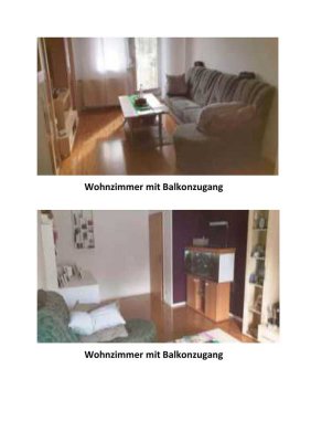 Renovierte 3 Raum-Wohnung mit Balkon in Rackwitz