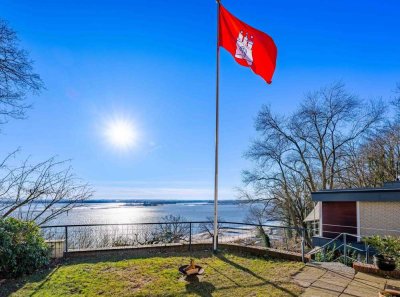 MÖBLIERT - Unikat mit Panorama-Elbblick