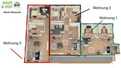 Neubauwohnung (3-ZKB) ab Juni zu vermieten in Halsenbach.