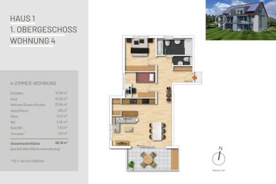 Einziehen und wohlfühlen! Durchdachte 3,5 Zi.-Wohnung im Obergeschoss