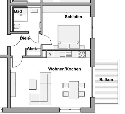 Neubau: 2-Zimmer Servicewohnung in Weilerswist