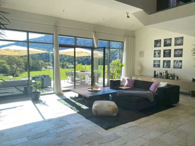 Stilvolles Architektenhaus in idyllischer Lage mit Bergpanorama - Einliegerwohnung