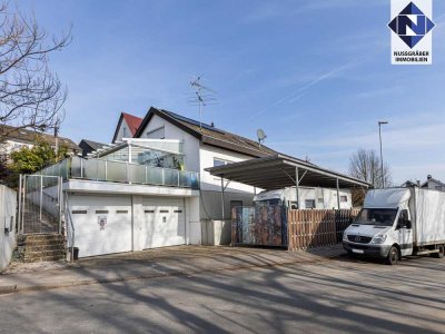 Großzügiges Einfamilienhaus mit Einliegerwohnung, großem Hobbyraum, 3 Garagen, Carport für Wohnmobil