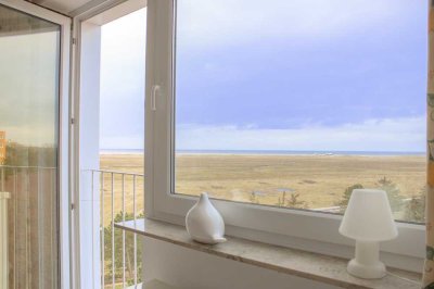 1-Zimmer-Appartement mit direktem Nordseeblick