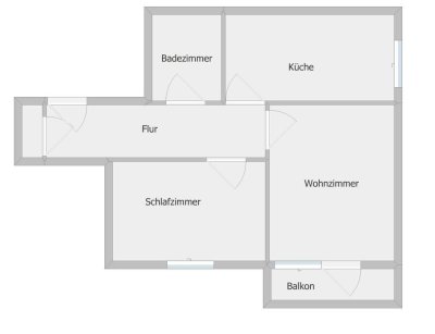 ACHTUNG toller Ausblick - 2 Zimmer Wohnung mit Balkon