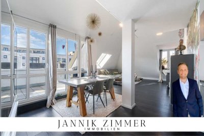 Möblierte Oase nahe der Villenkolonie - hochwertige 2-Zimmer Wohnung m. Dachterrasse & TG-Stellplatz